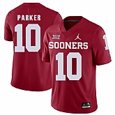 Oklahoma Sooners 10 Steven Parker Red College Football Jersey Dzhi,baseball caps,new era cap wholesale,wholesale hats